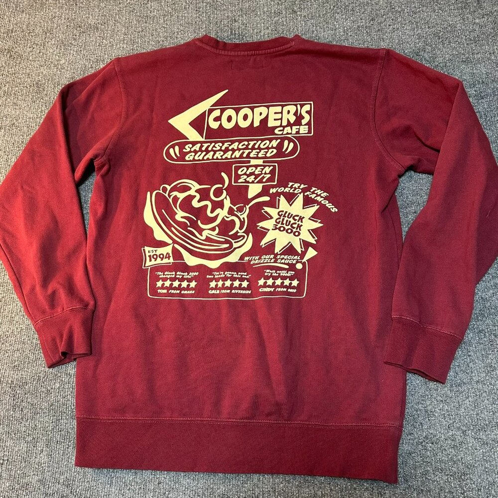Call Her Daddy CHD Cooper's Cafe Sweatshirt Gluck Gluck 300 Medium Red